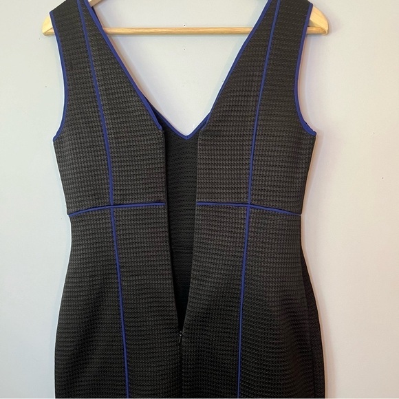 JAYGODFREY Waffle Knit Onyx Black Sleeveless Sheath Mini Dress Size 4 - Picture 15 of 16